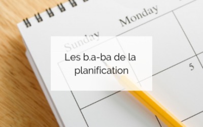 Les b.a-ba de la planification
