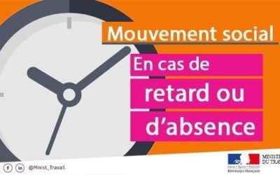 Mouvement social : cas de retard ou absence