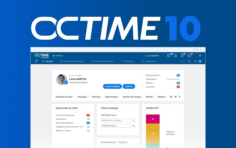 OCTIME dévoile la version 10 de sa solution de gestion des temps et activités.