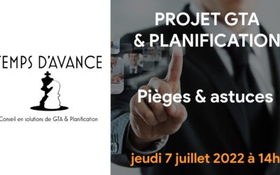 Webinar – Projets GTA & planification : Pièges et astuces