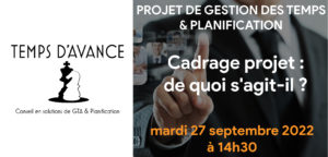 webinar cadrage projet