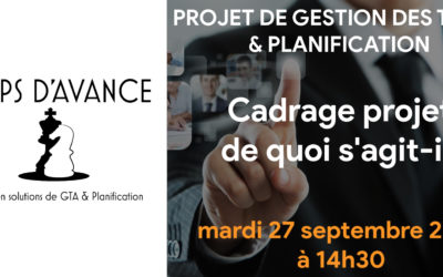 Webinar – Cadrage projet : de quoi s’agit-il ?