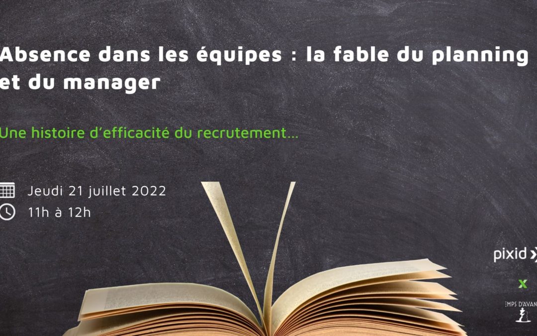 Webinar : la fable du planning et du manager