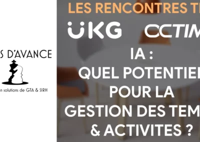 IA : Quel potentiel pour la Gestion des Temps & Activités